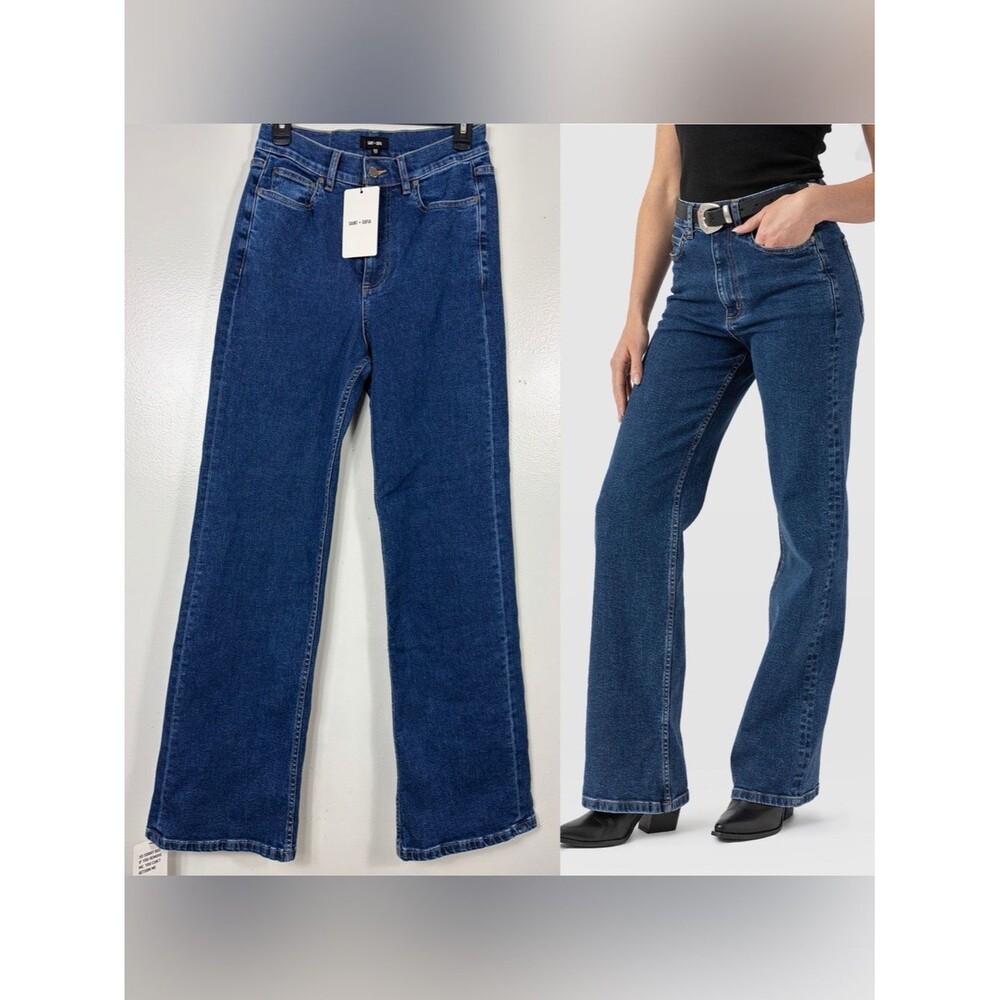 Saint & Sofia Wide Leg Jeans sz 6 TALL
